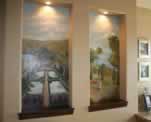 Master Bath Niche Murals and Wood Faux Finish 